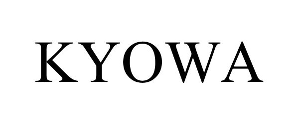 Trademark Logo KYOWA