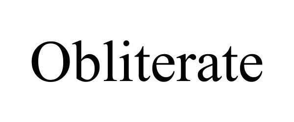 Trademark Logo OBLITERATE