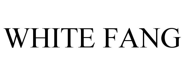Trademark Logo WHITE FANG