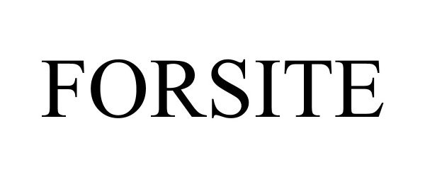 Trademark Logo FORSITE