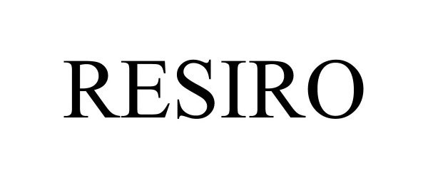 Trademark Logo RESIRO