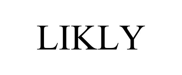 Trademark Logo LIKLY