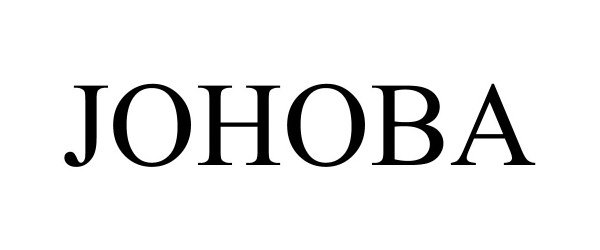 Trademark Logo JOHOBA