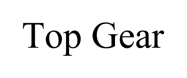 Trademark Logo TOP GEAR