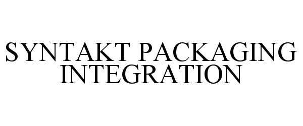 Trademark Logo SYNTAKT PACKAGING INTEGRATION