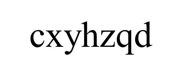 Trademark Logo CXYHZQD