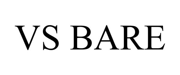 Trademark Logo VS BARE
