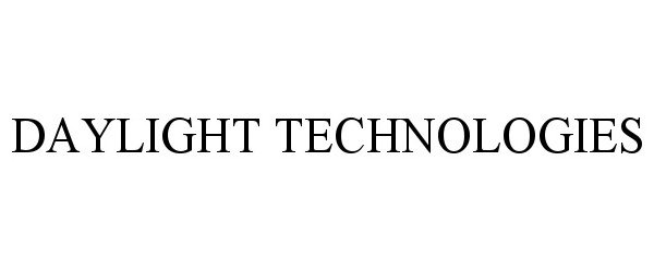  DAYLIGHT TECHNOLOGIES