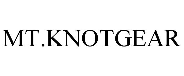 Trademark Logo MT.KNOTGEAR