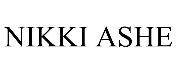 Trademark Logo NIKKI ASHE