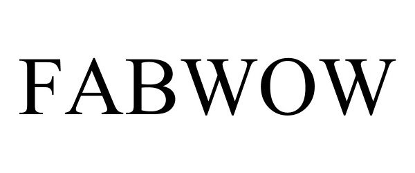 Trademark Logo FABWOW