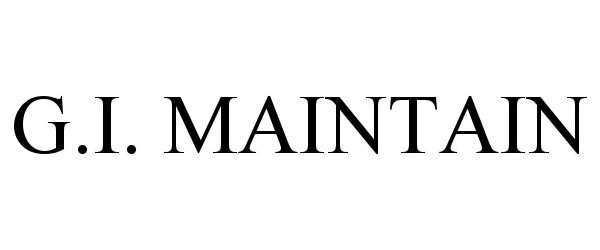 Trademark Logo G.I. MAINTAIN