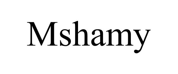  MSHAMY