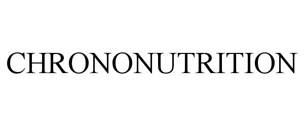 CHRONONUTRITION