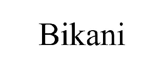 Trademark Logo BIKANI