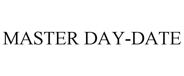 Trademark Logo MASTER DAY-DATE