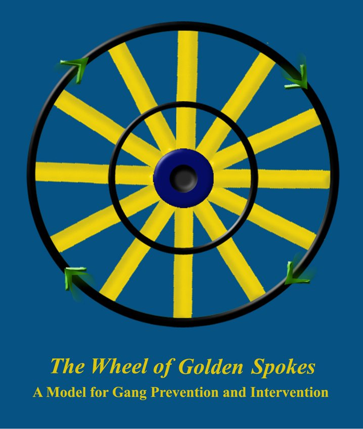 Trademark Logo THE WHEEL OF GOLDEN SPOKES A MODEL FOR GANG PREVENTION AND INTERVENTION
