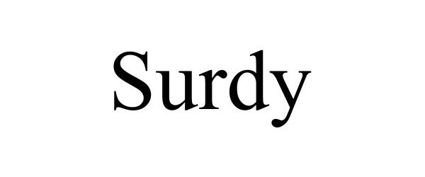 Trademark Logo SURDY