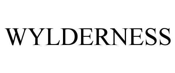 Trademark Logo WYLDERNESS