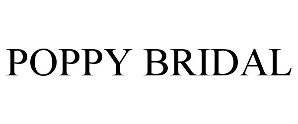 Trademark Logo POPPY BRIDAL