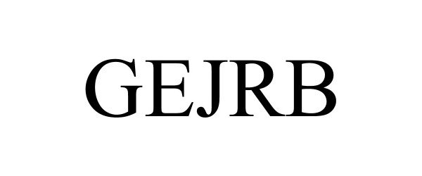 Trademark Logo GEJRB