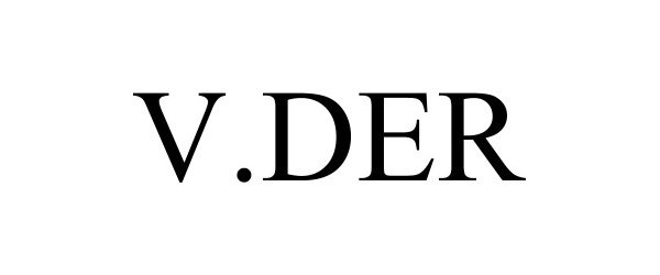 Trademark Logo V.DER