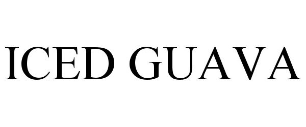 Trademark Logo ICED GUAVA