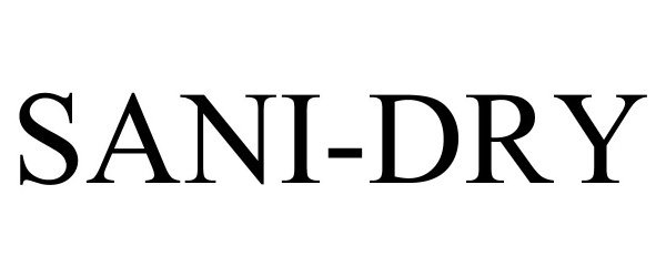 Trademark Logo SANI-DRY