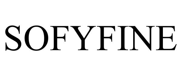 Trademark Logo SOFYFINE