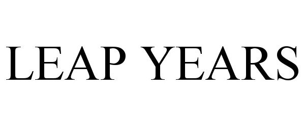 LEAP YEARS