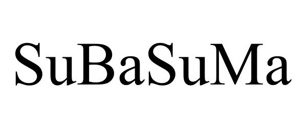 Trademark Logo SUBASUMA