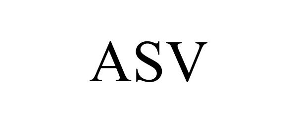 Trademark Logo ASV