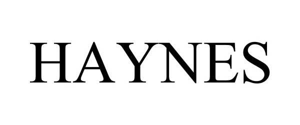 Trademark Logo HAYNES
