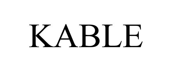 Trademark Logo KABLE