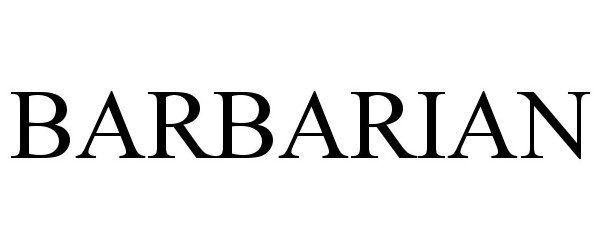 Trademark Logo BARBARIAN