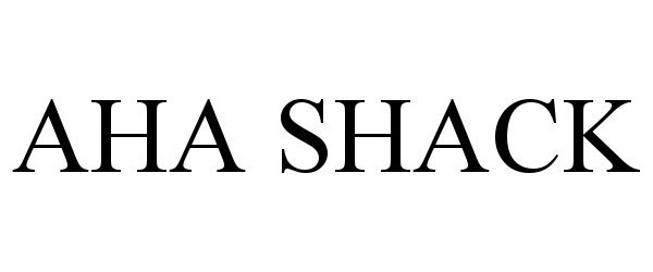 Trademark Logo AHA SHACK