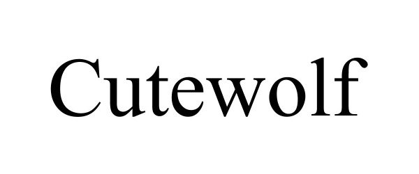 Trademark Logo CUTEWOLF