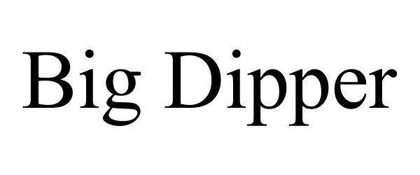 Trademark Logo BIG DIPPER