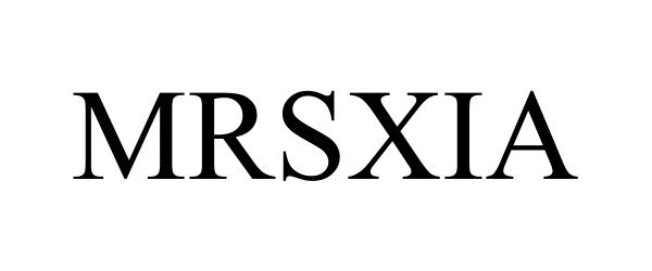 Trademark Logo MRSXIA