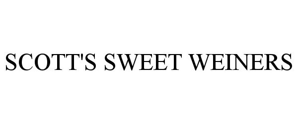 Trademark Logo SCOTT'S SWEET WEINERS
