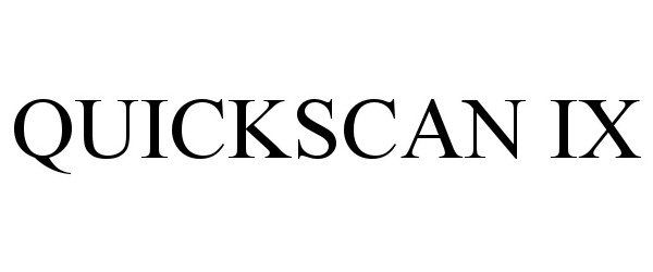Trademark Logo QUICKSCAN IX