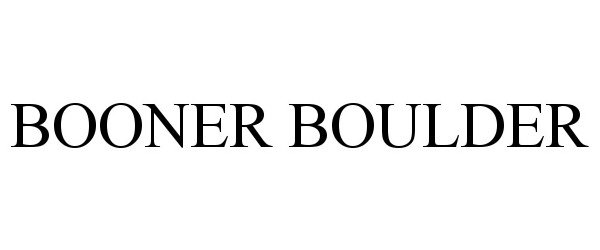  BOONER BOULDER