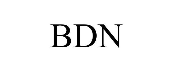 Trademark Logo BDN