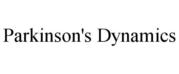 Trademark Logo PARKINSON'S DYNAMICS