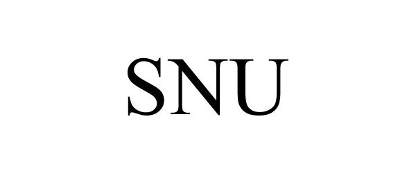 Trademark Logo SNU