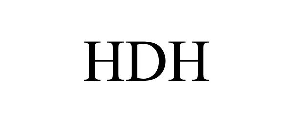 Trademark Logo HDH