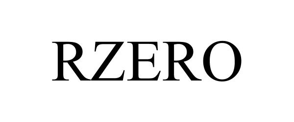 Trademark Logo RZERO