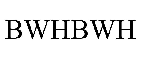 Trademark Logo BWHBWH