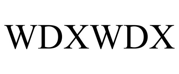 Trademark Logo WDXWDX