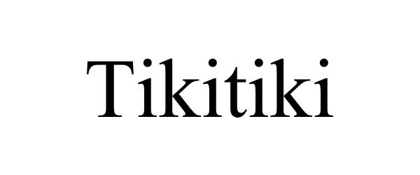 Trademark Logo TIKITIKI
